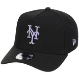 New York Mets MLB Black x Lavender FASHION CORE New Era 9FORTY A-Frame