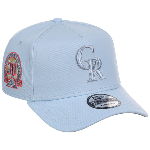 Colorado Rockies MLB Glacial Blue New Era 9FORTY A-Frame