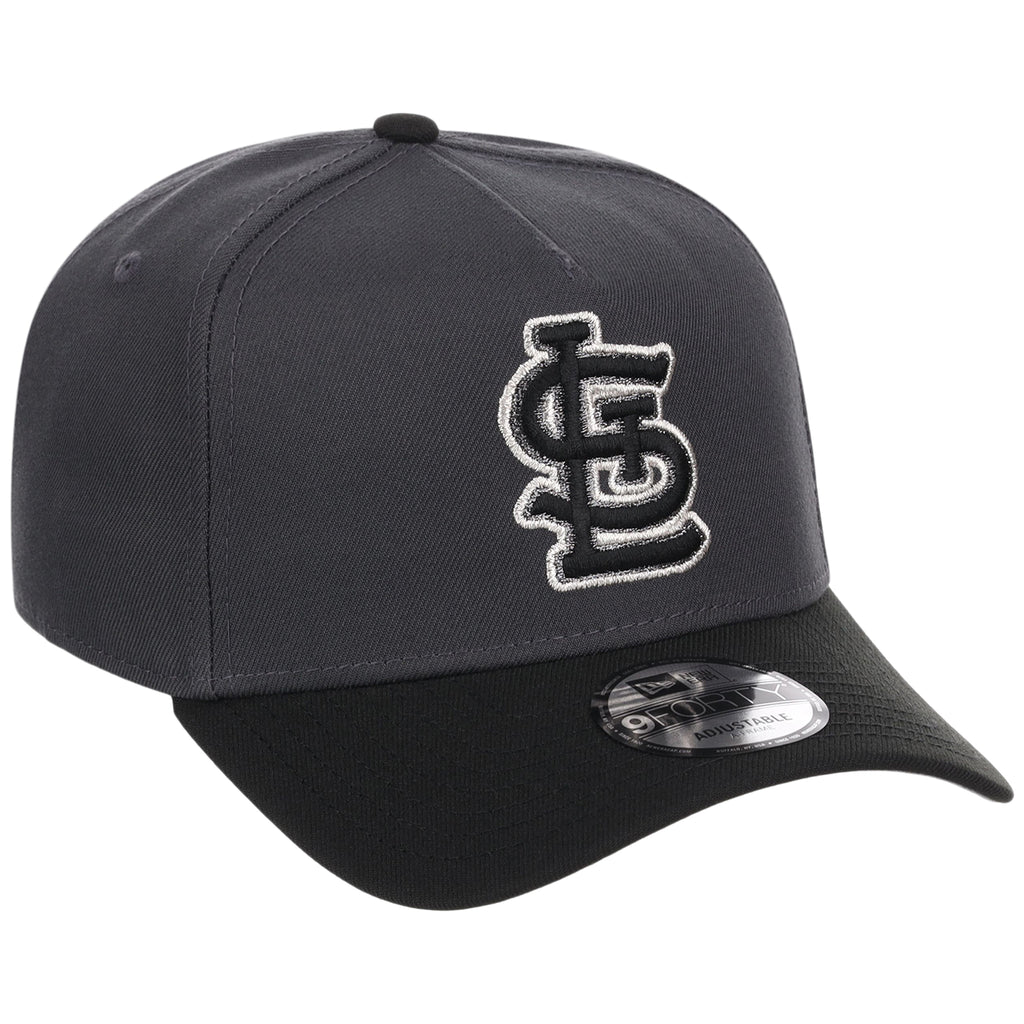 St. Louis Cardinals MLB Graphite x Black FASHION CORE New Era 9FORTY A-Frame