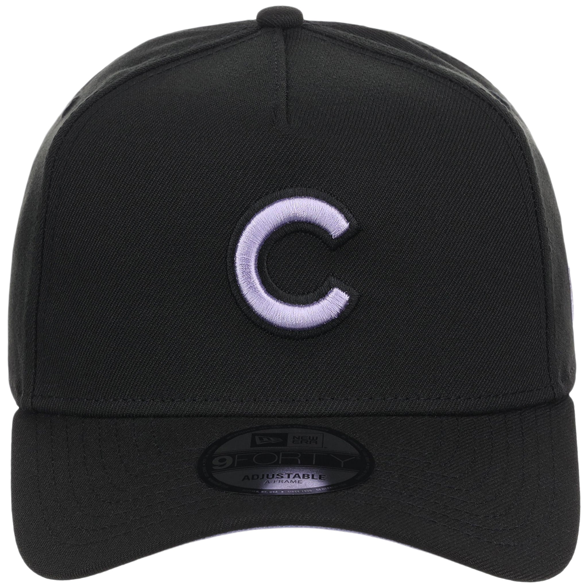 Chicago Cubs MLB Black x Lavender FASHION CORE New Era 9FORTY A-Frame