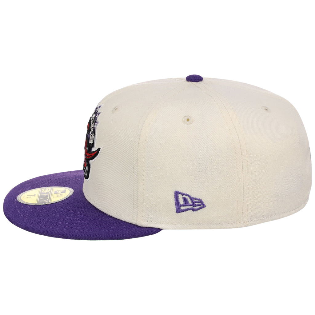 Toronto Raptors NBA Chrome OTC New Era 59FIFTY (Chrome/Purple)