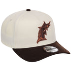 Miami Marlins MLB Chrome x Burnt Wood FASHION CORE New Era 9FORTY A-Frame