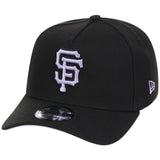 San Francisco Giants MLB Black x Lavender FASHION CORE New Era 9FORTY A-Frame