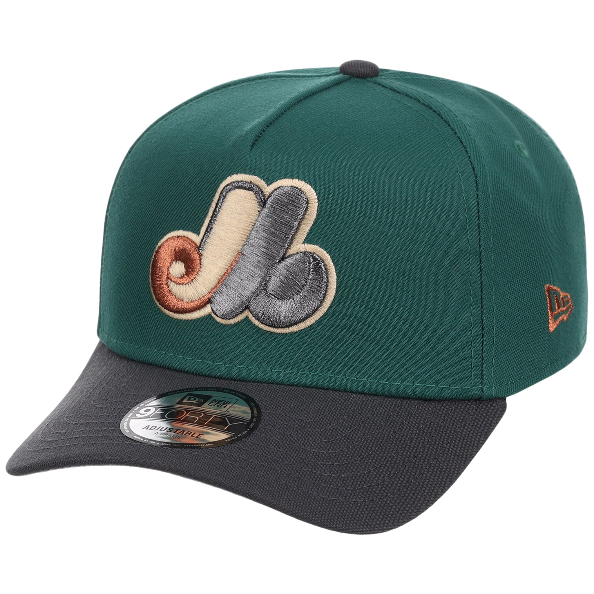 Montreal Expos MLB Emerald Graphite New Era 9FORTY
