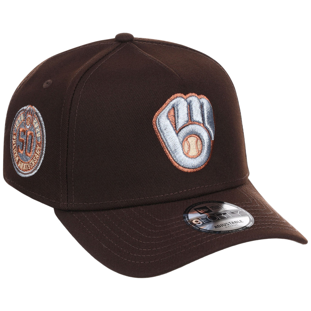 Milwaukee Brewers MLB Frosted Bark New Era 9FORTY A-Frame