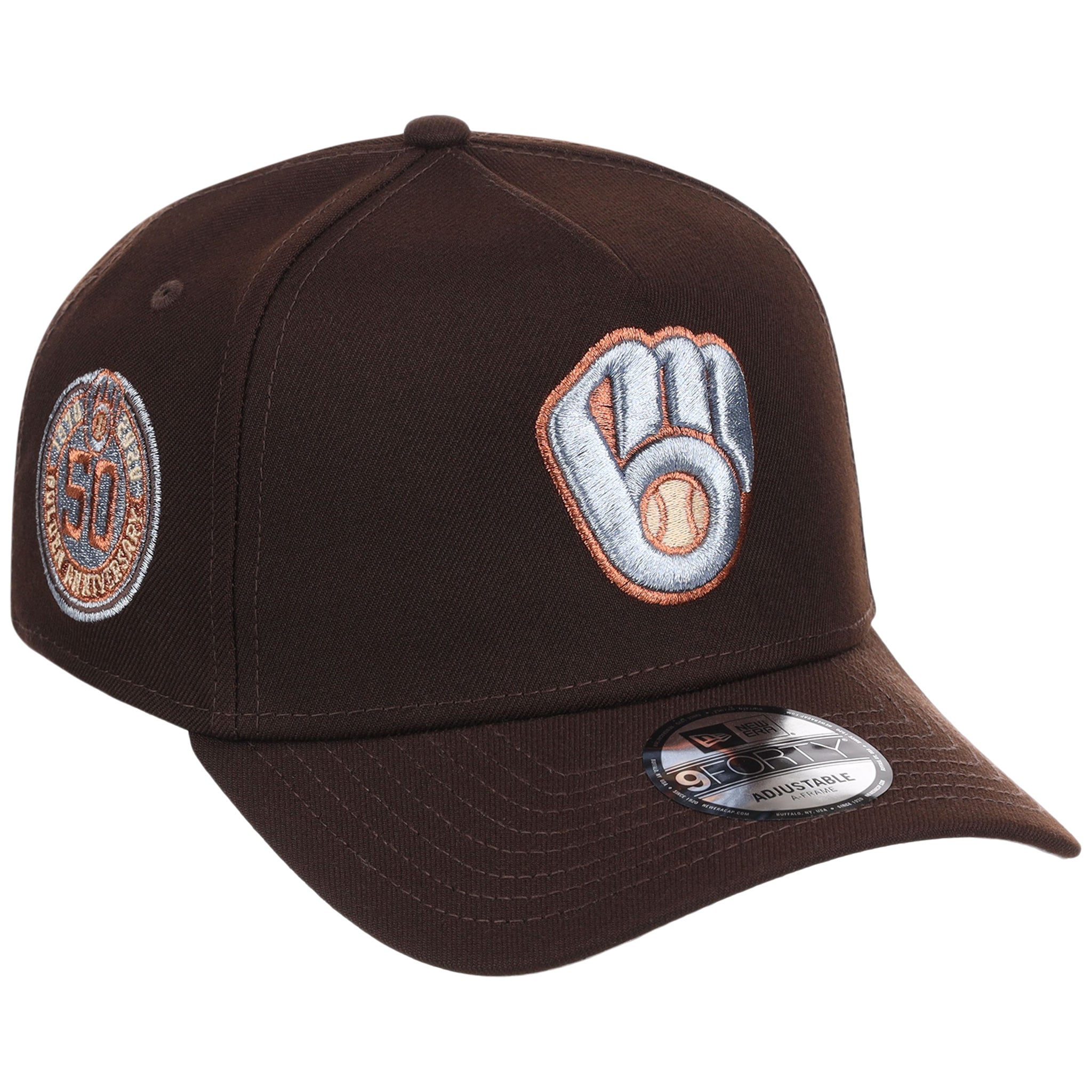 Milwaukee Brewers MLB Frosted Bark New Era 9FORTY A-Frame