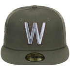 Washington Nationals MLB Olive Alloy New Era 59FIFTY