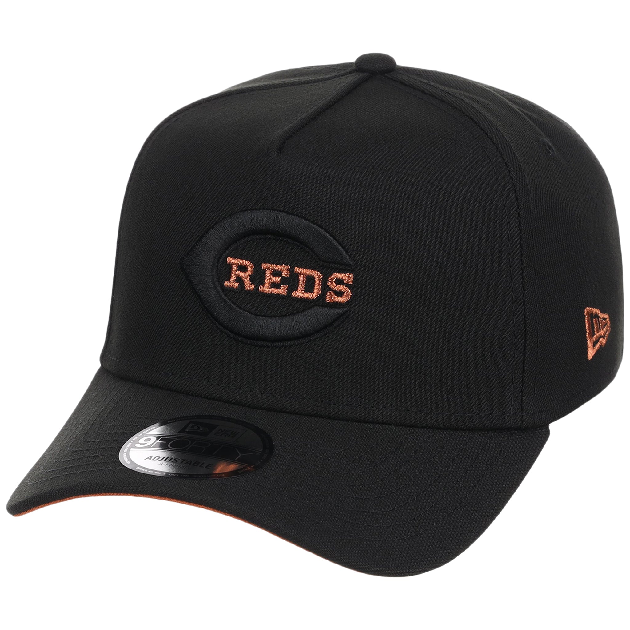 Cincinnati Reds MLB Black x Rust FASHION CORE New Era 9FORTY A-Frame