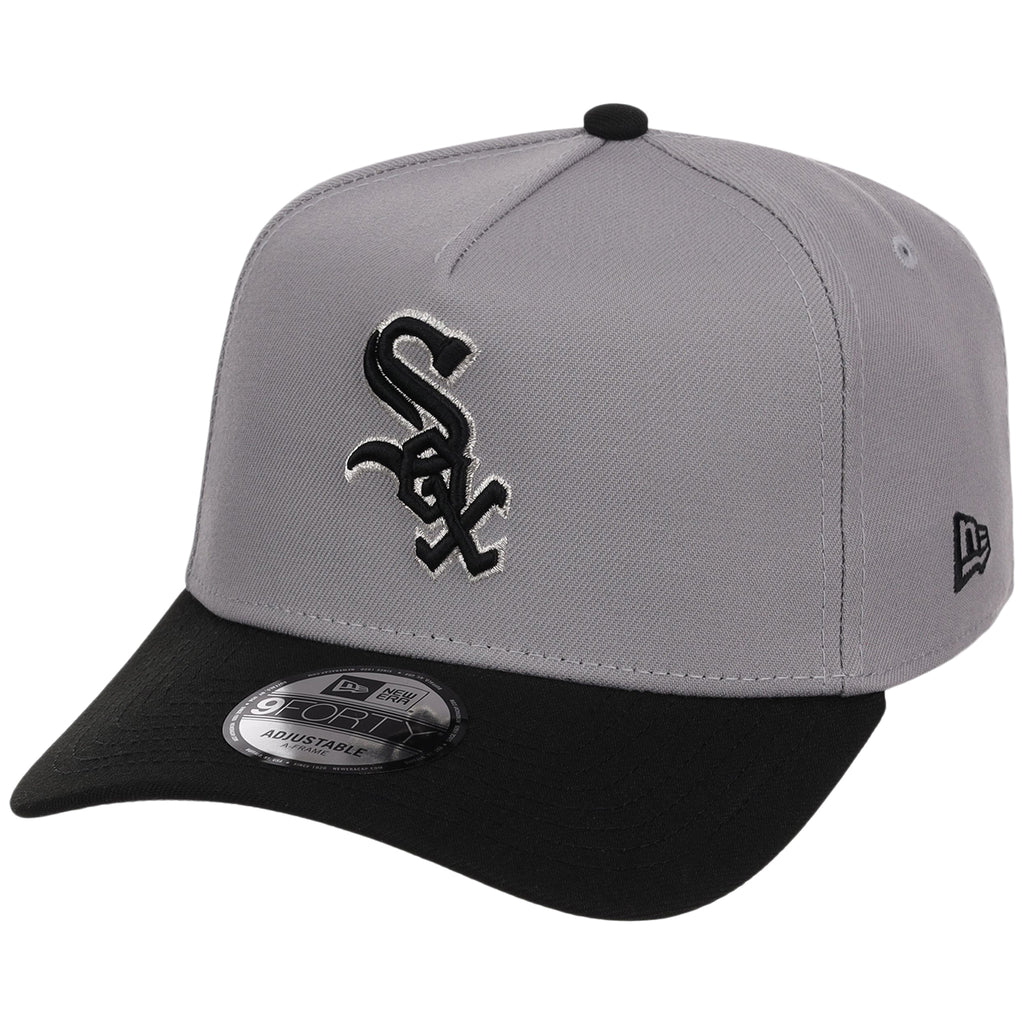 Chicago White Sox MLB Gray x Black FASHION CORE New Era 9FORTY A-Frame