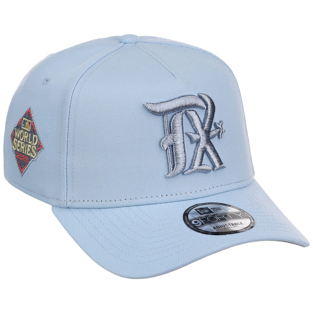 Texas Rangers MLB Glacial Blue New Era 9FORTY A-Frame