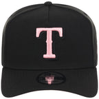 Texas Rangers MLB Black x Pink FASHION CORE New Era 9FORTY A-Frame