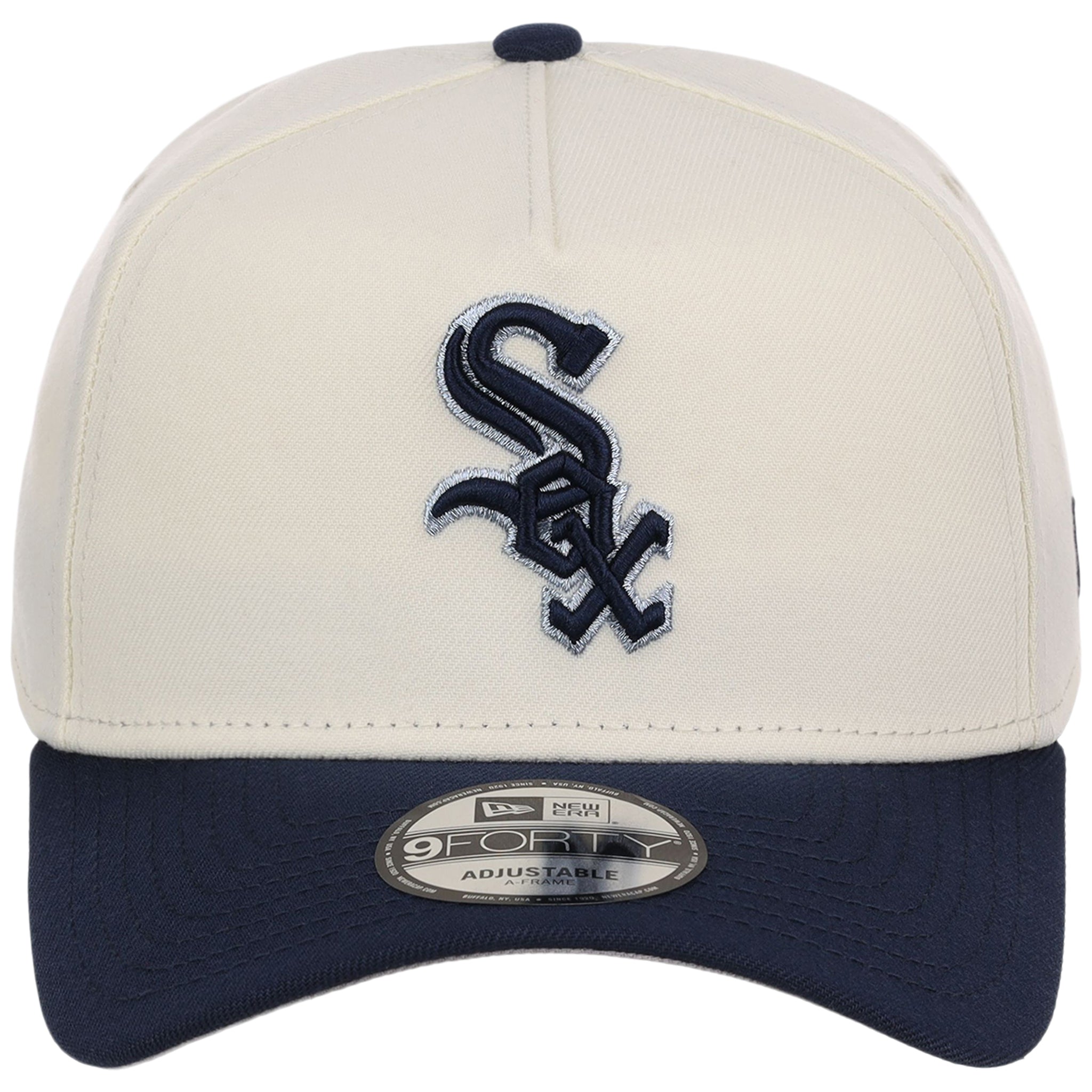Chicago White Sox MLB Chrome x Navy FASHION CORE New Era 9FORTY A-Frame