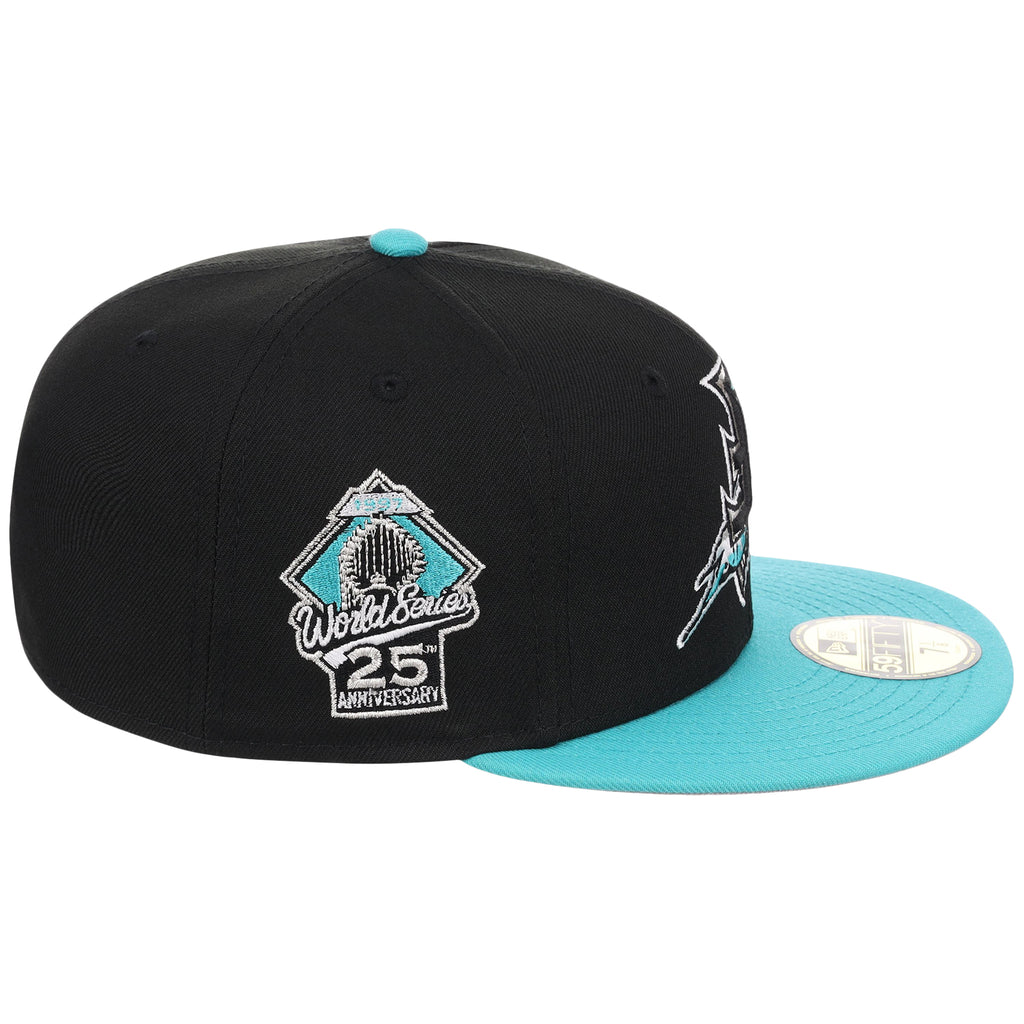 Florida Marlins MLB Flipmode 2.0 New Era 59FIFTY (Black/Teal/Gray)