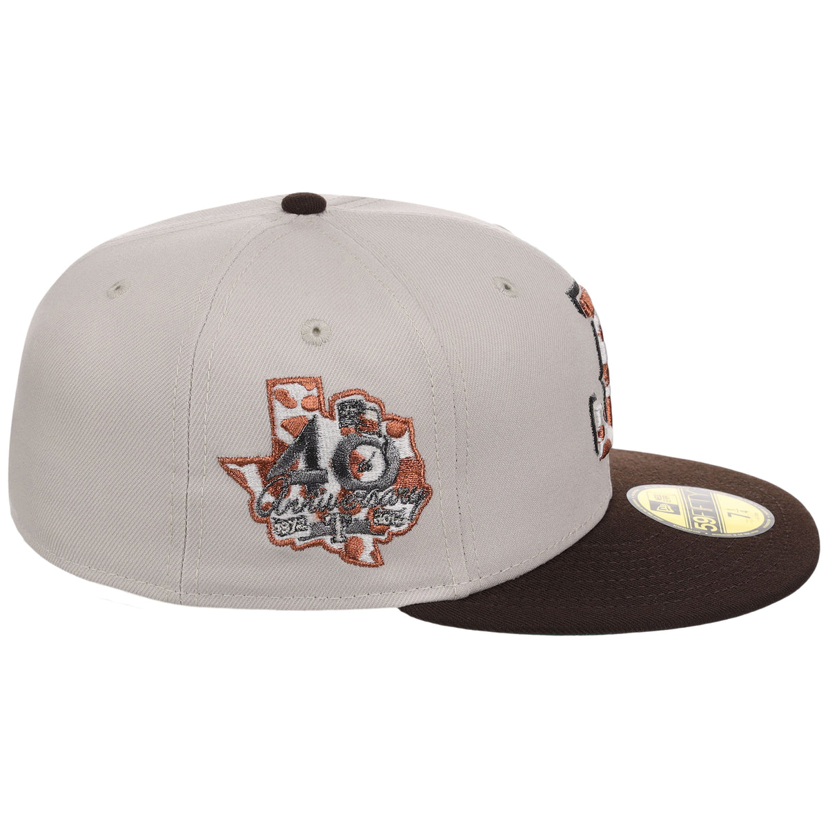 Texas Rangers Lone Star Livestock New Era 59FIFTY (Stone/Dark Brown)