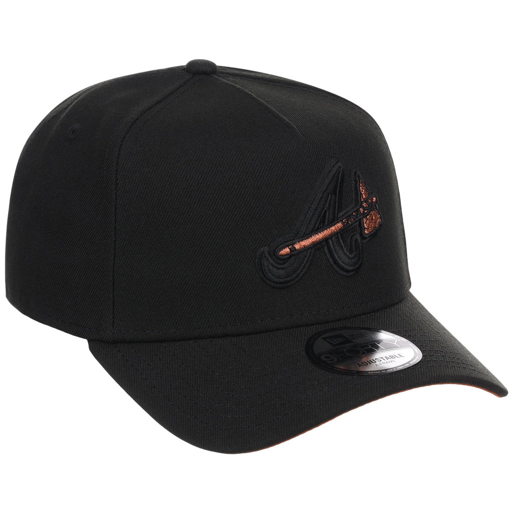 Atlanta Braves MLB Black x Rust FASHION CORE New Era 9FORTY A-Frame