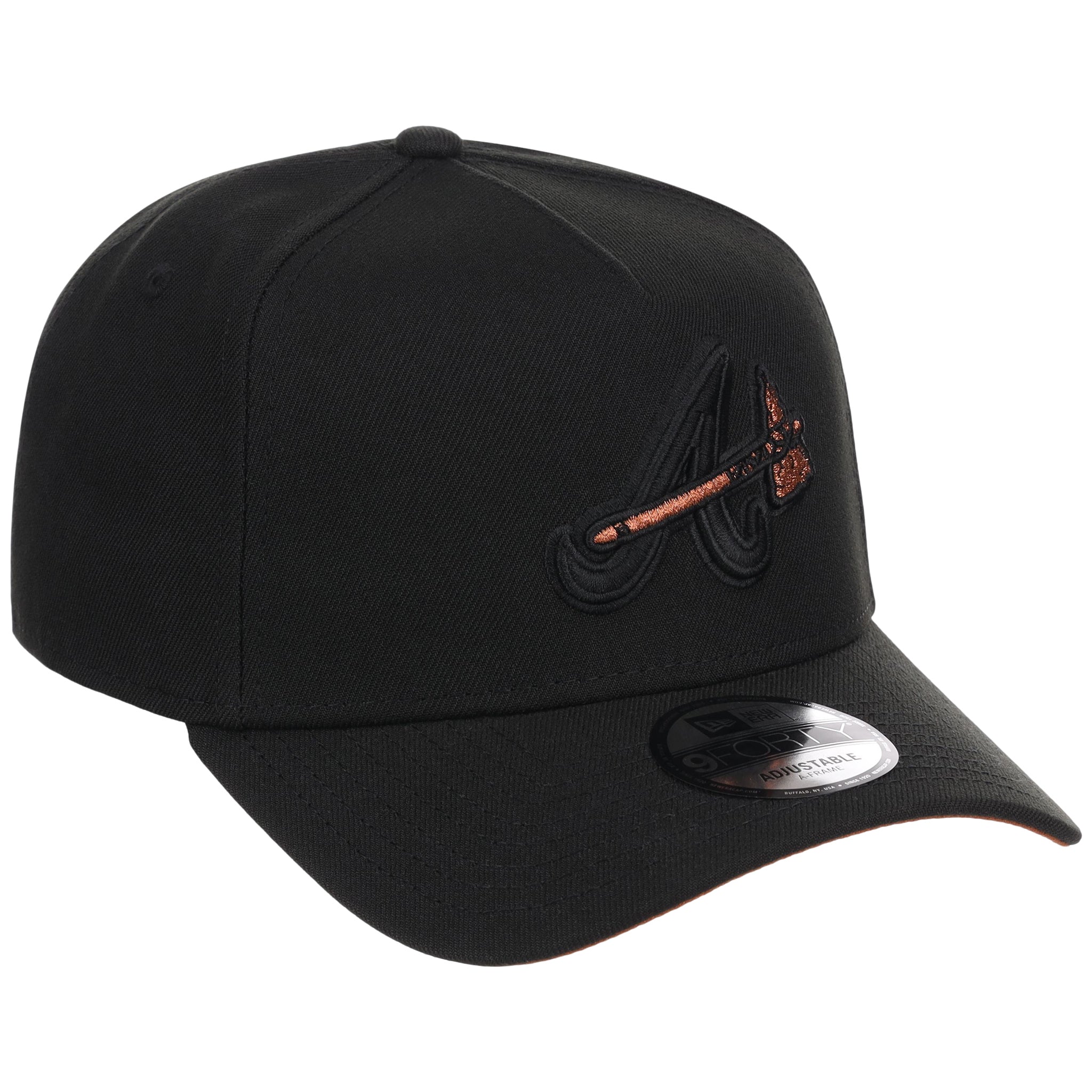 Atlanta Braves MLB Black x Rust FASHION CORE New Era 9FORTY A-Frame