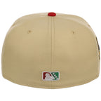 Hartford Yard Goats MiLB Burger Day New Era 59FIFTY (Gold/Red)