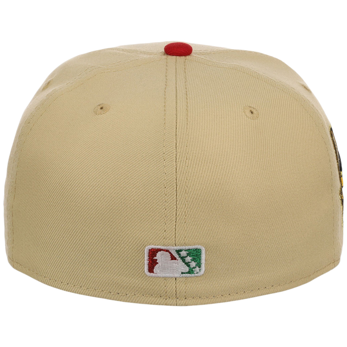 Hartford Yard Goats MiLB Burger Day New Era 59FIFTY (Gold/Red)