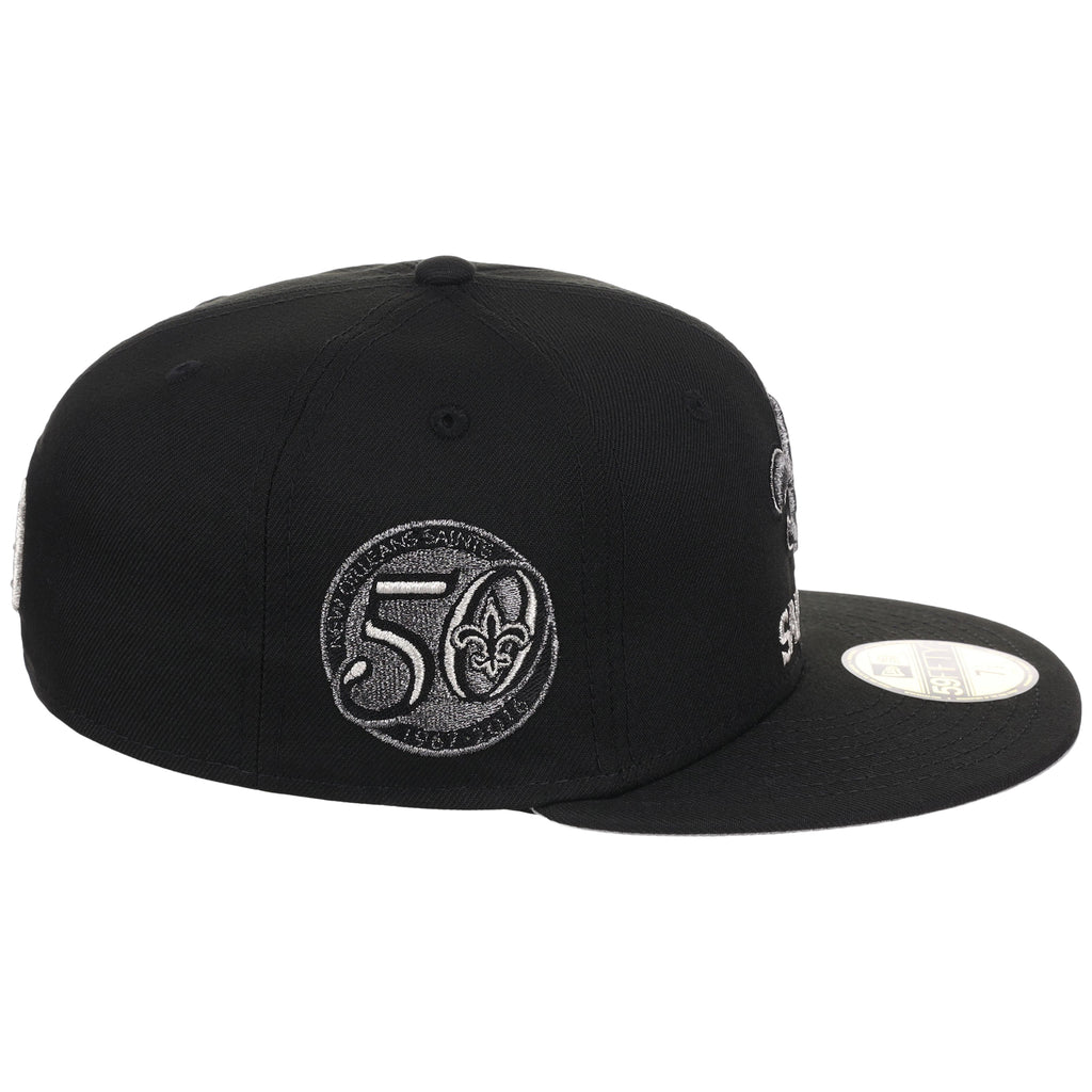 New Orleans Saints NFL Liquid Titanium New Era 59FIFTY