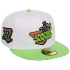 Hub City Spartanburgers MiLB Burger Day New Era 59FIFTY (White/Lime)