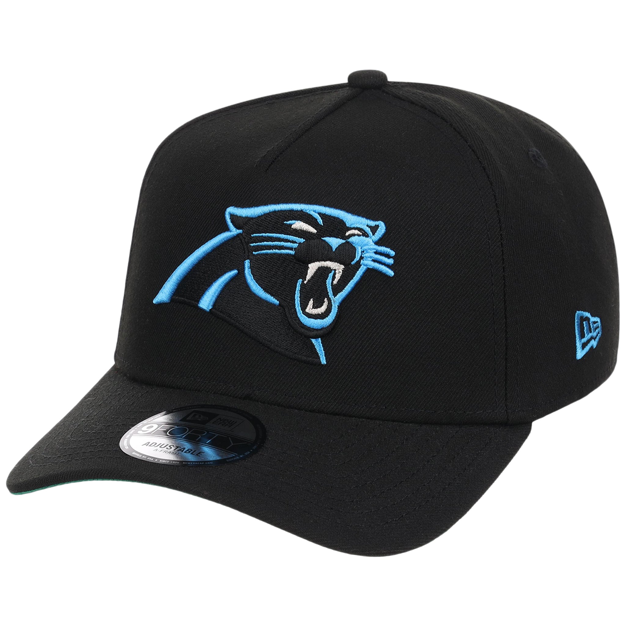 Carolina Panthers NFL Black Dome New Era 9FORTY A-Frame