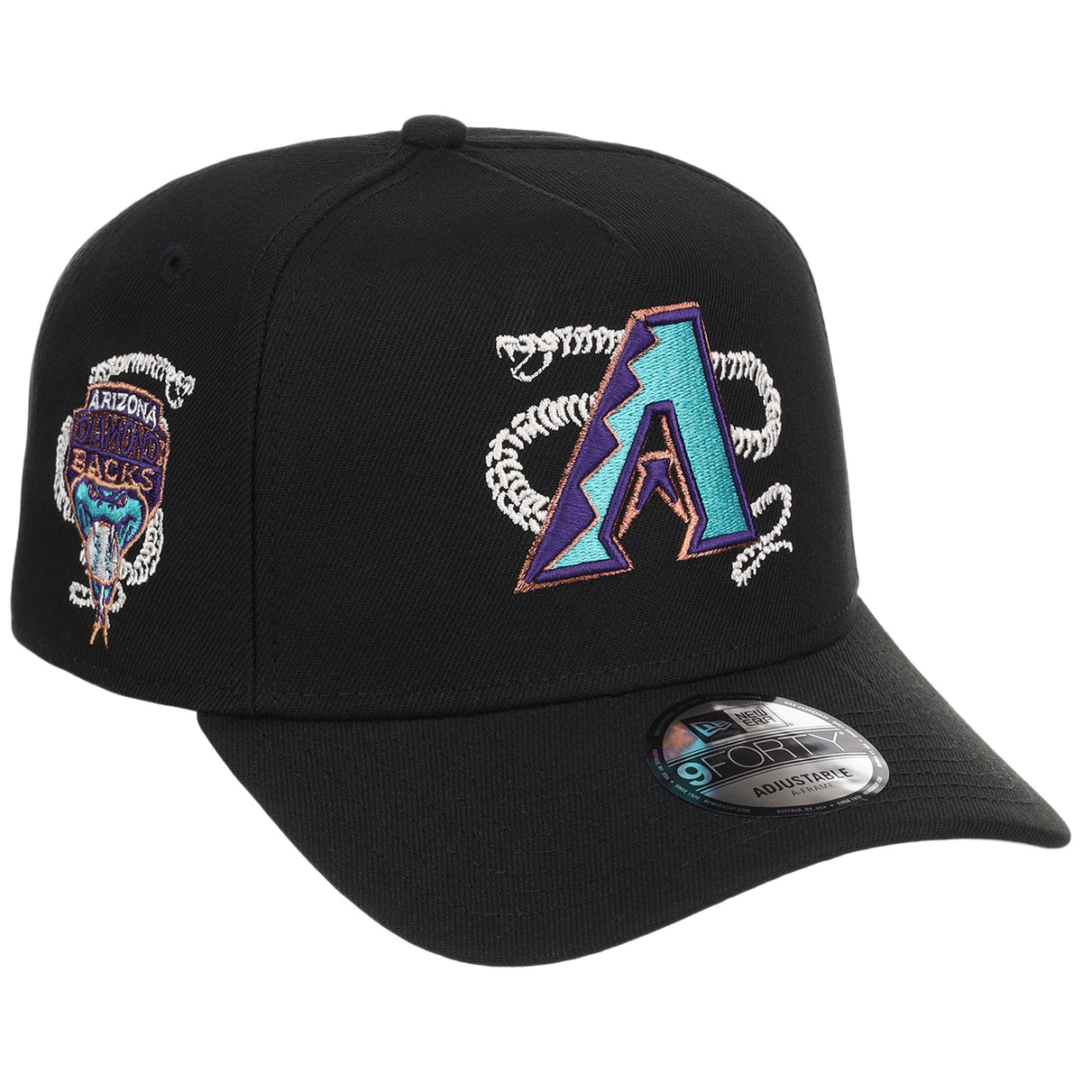 Arizona Diamondbacks Phoenix Crown the City New Era 9FORTY A-Frame (Black/Black)