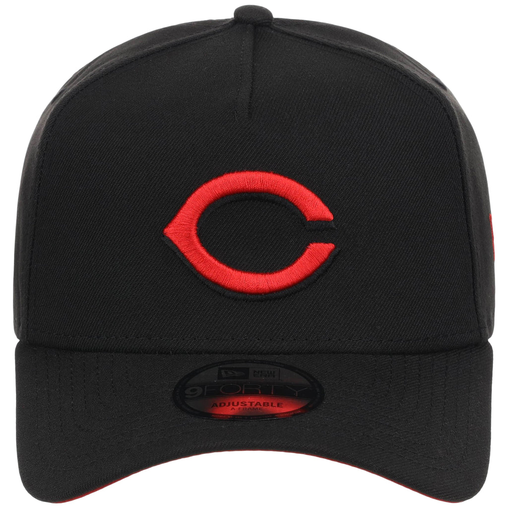 Cincinnati Reds MLB Black x Red FASHION CORE New Era 9FORTY A-Frame