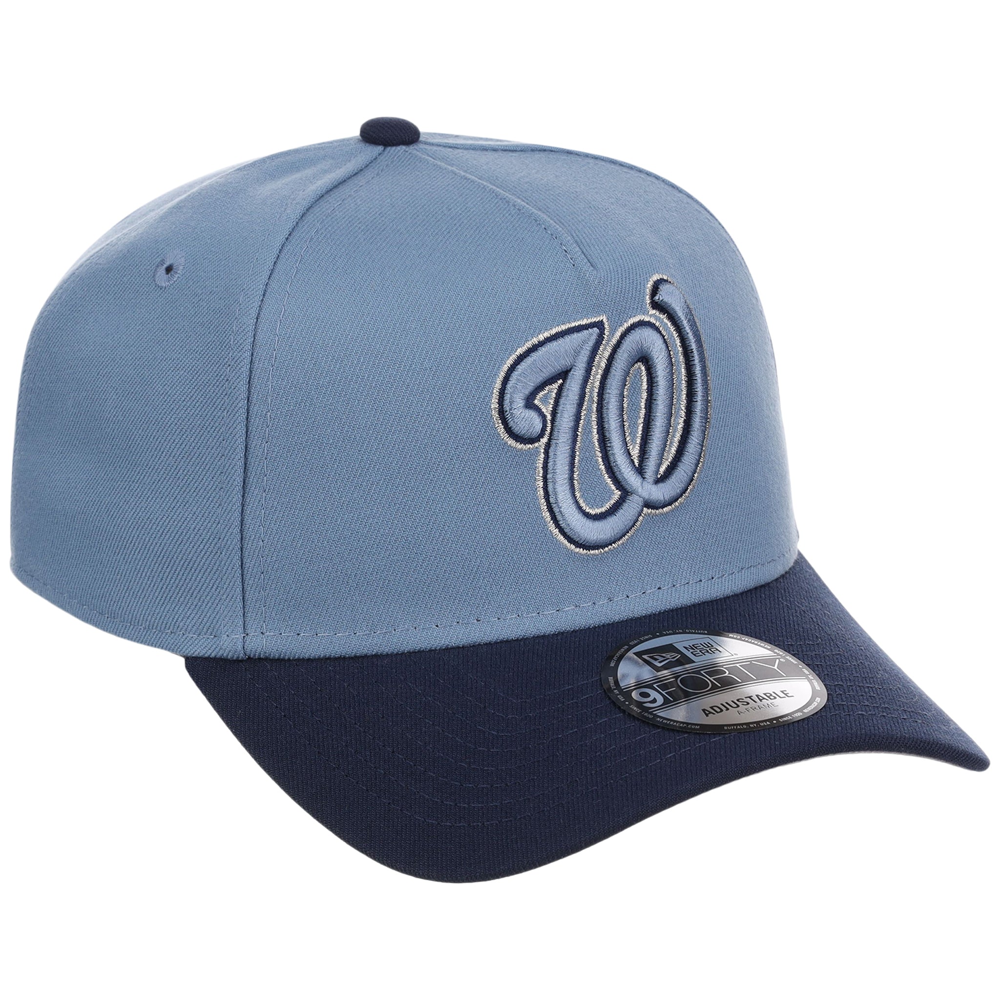 Washington Nationals MLB Faded Blue x Navy FASHION CORE New Era 9FORTY A-Frame