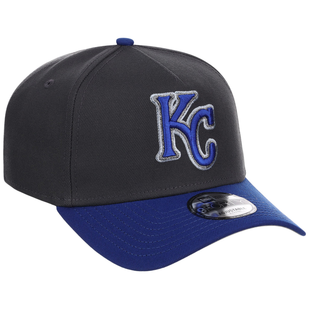 Kansas City Royals MLB Graphite x Royal FASHION CORE New Era 9FORTY A-Frame
