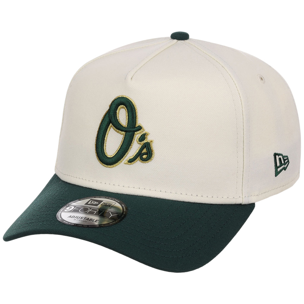 Baltimore Orioles MLB Chrome x Dark Green FASHION CORE New Era 9FORTY A-Frame