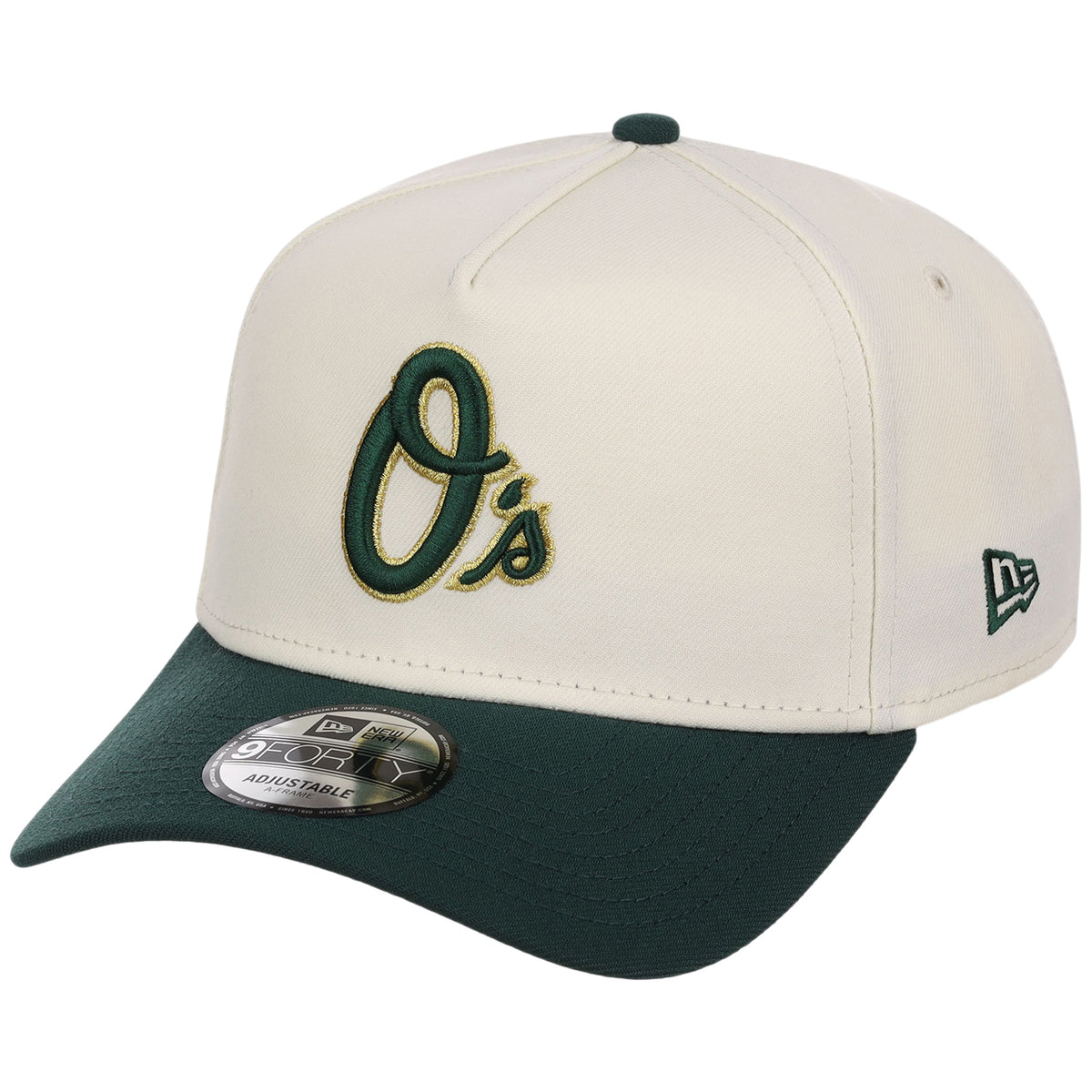 Baltimore Orioles MLB Chrome x Dark Green FASHION CORE New Era 9FORTY A-Frame