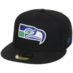 Seattle Seahawks NFL Black Dome New Era 59FIFTY