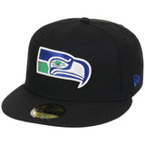 Seattle Seahawks NFL Black Dome New Era 59FIFTY