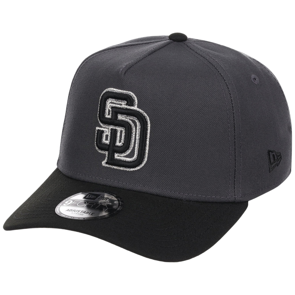 San Diego Padres MLB Graphite x Black FASHION CORE New Era 9FORTY A-Frame