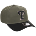 Texas Rangers MLB Olive x Black & Pink FASHION CORE New Era 9FORTY A-Frame