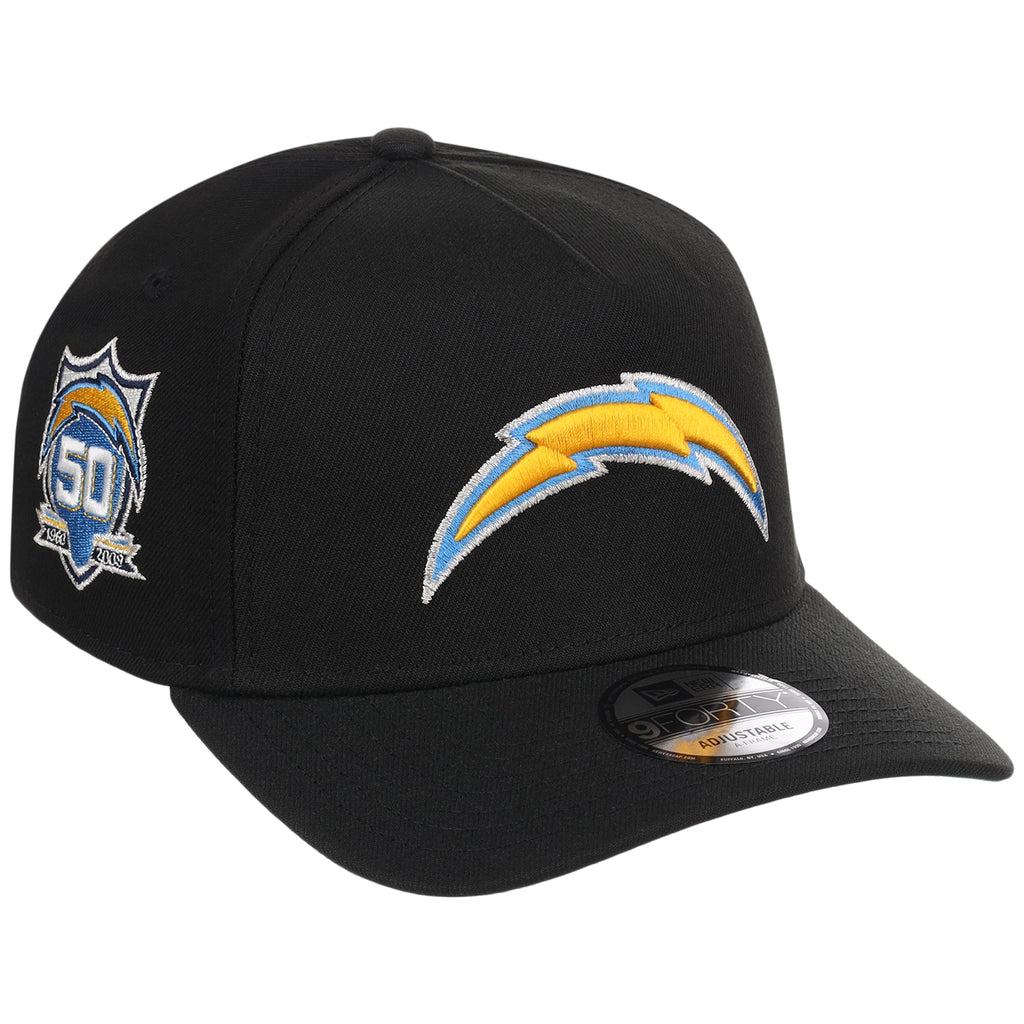 Los Angeles Chargers NFL Black Dome New Era 9FORTY A-Frame