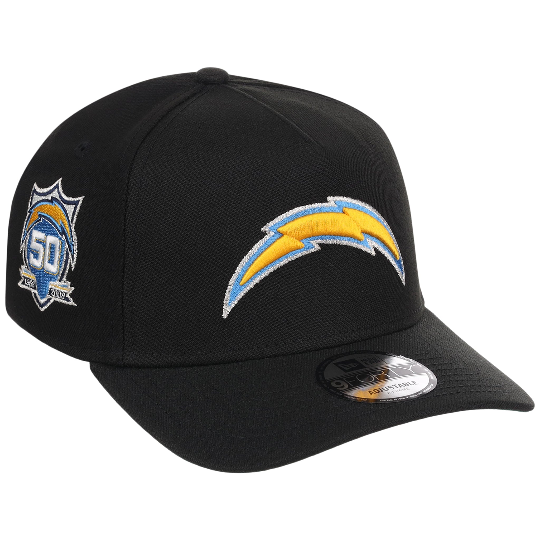 Los Angeles Chargers NFL Black Dome New Era 9FORTY A-Frame