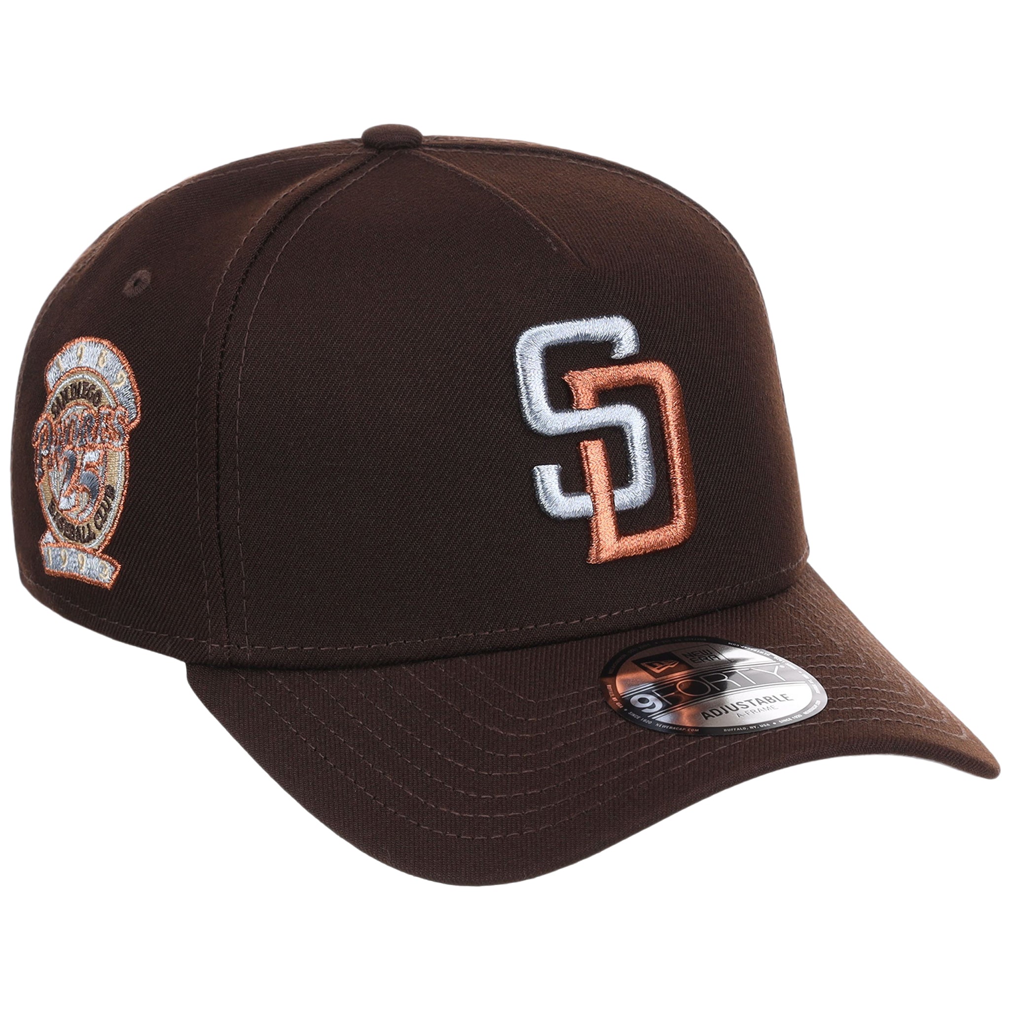 San Diego Padres MLB Frosted Bark New Era 9FORTY A-Frame