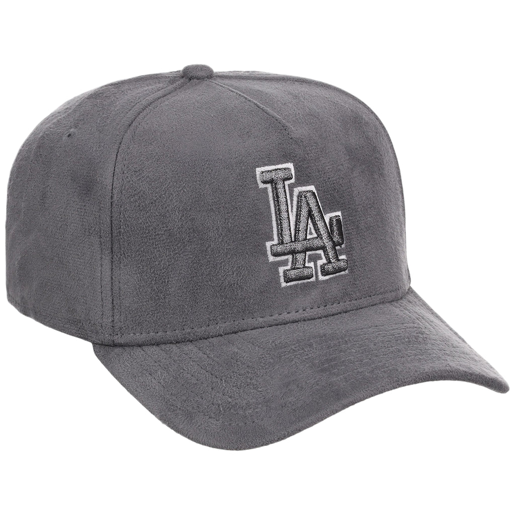 Los Angeles Dodgers MLB Gray x Suede FASHION CORE New Era 9FORTY A-Frame