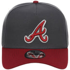 Atlanta Braves MLB Graphite x Cardinal FASHION CORE New Era 9FORTY A-Frame