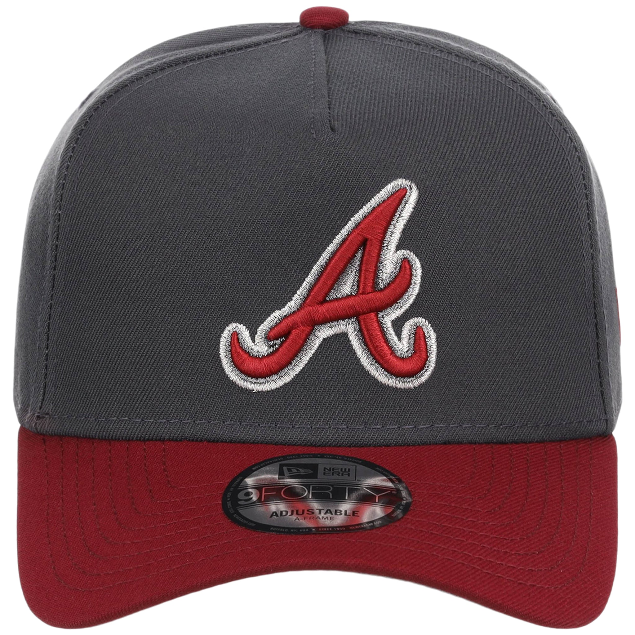 Atlanta Braves MLB Graphite x Cardinal FASHION CORE New Era 9FORTY A-Frame