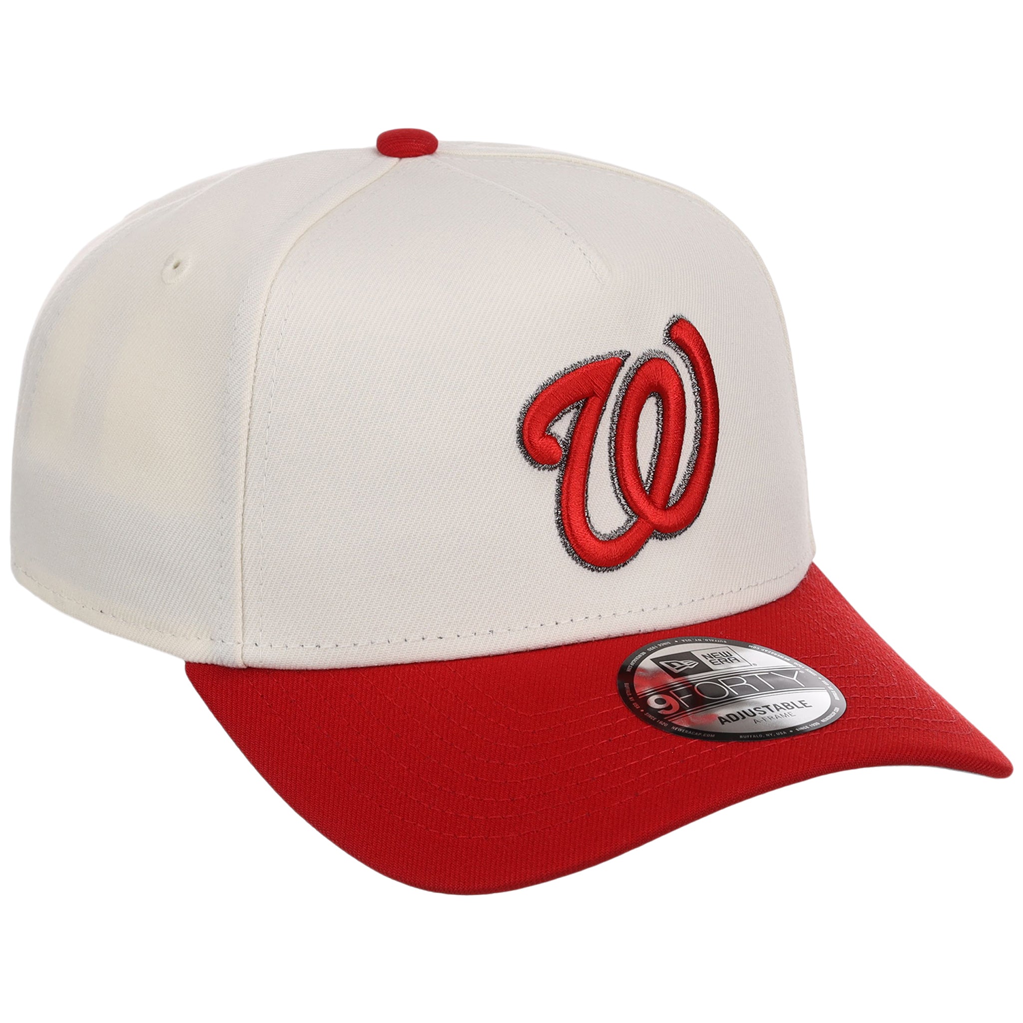 Washington Nationals MLB Chrome x Red FASHION CORE New Era 9FORTY A-Frame