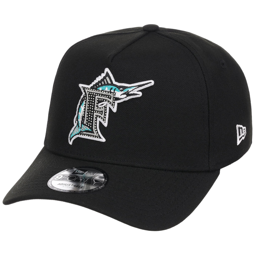 Miami Marlins MLB Diamond Bling New Era 9FORTY A-Frame
