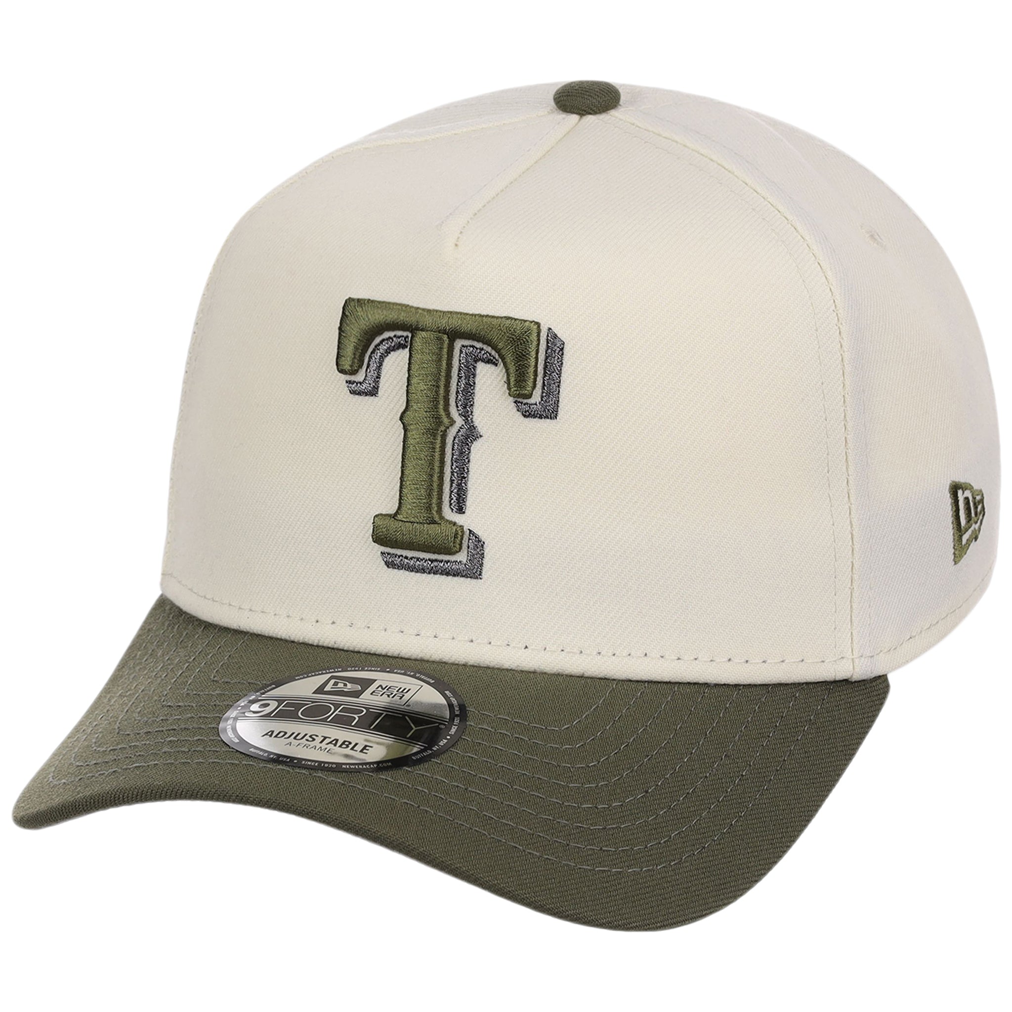 Texas Rangers MLB Chrome Olive New Era 9FORTY