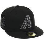 Arizona Diamondbacks Phoenix Crown the City New Era 59FIFTY (Black/Black)