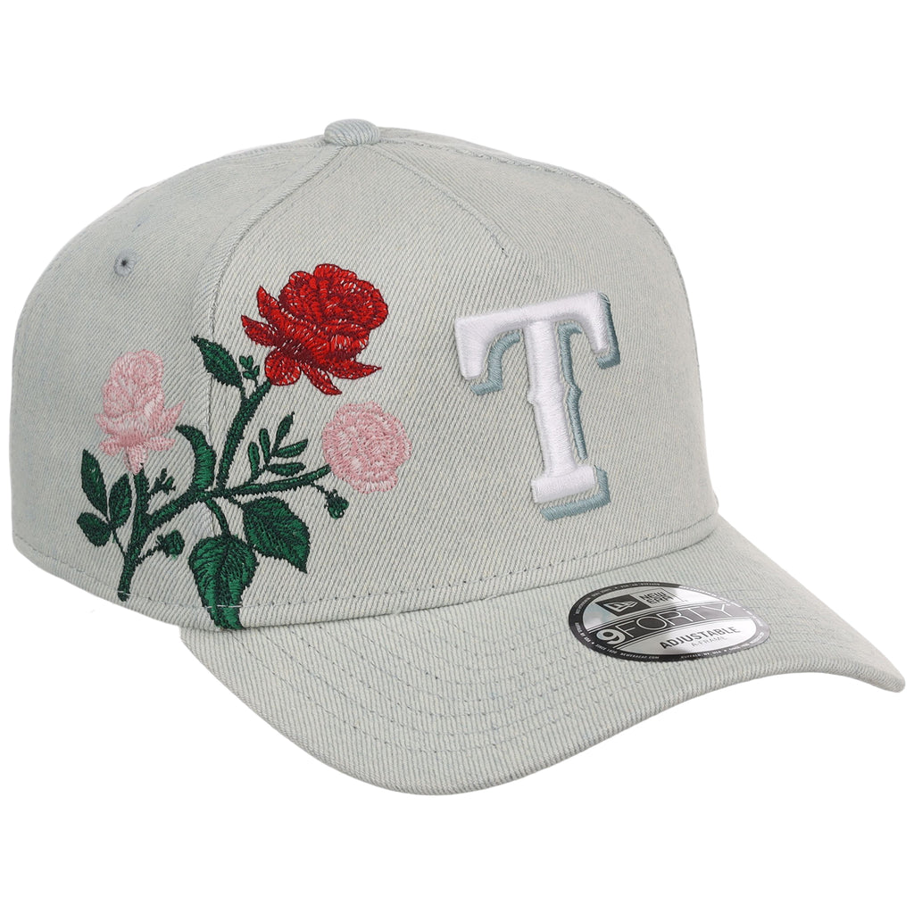Texas Rangers MLB Denim Flower New Era 9FORTY