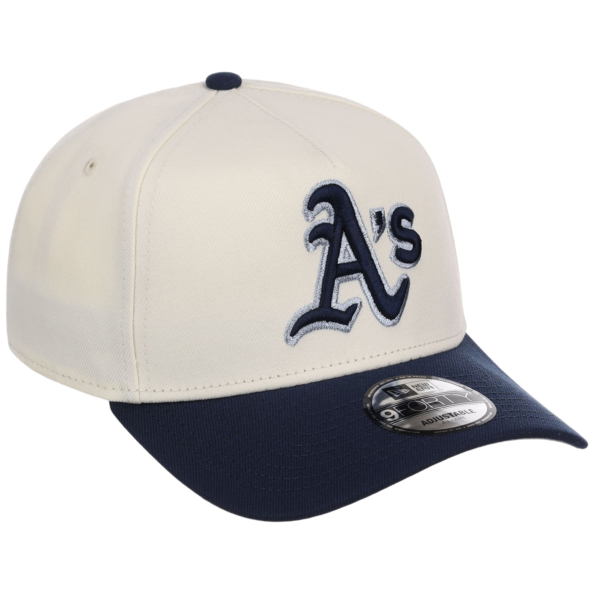 Oakland Athletics MLB Chrome x Navy FASHION CORE New Era 9FORTY A-Frame