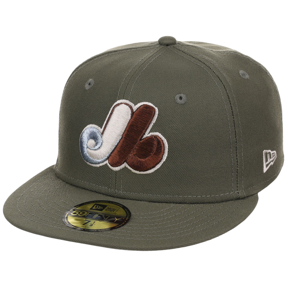 Montreal Expos MLB Olive Alloy New Era 59FIFTY