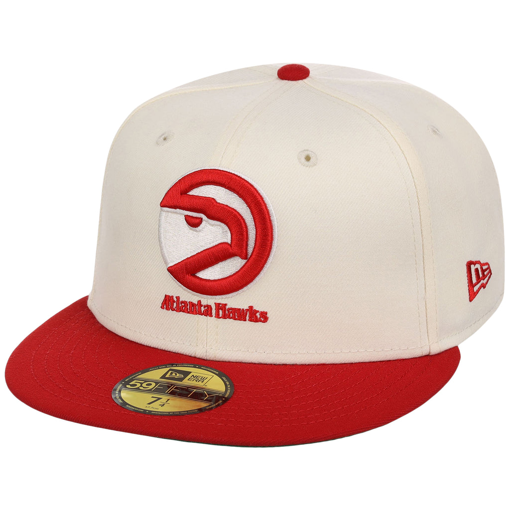 Atlanta Hawks NBA Chrome OTC New Era 59FIFTY (Chrome/Red)