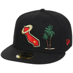 California Angels Crown the City New Era 59FIFTY Palm Tree (Black/Black/Gray) 1